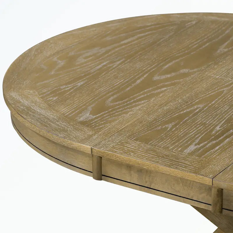 Ensemble table à manger avec table extensible et 4 chaises rembourrées