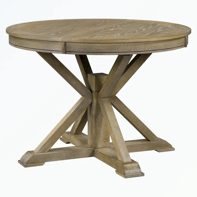 Ensemble table à manger avec table extensible et 4 chaises rembourrées