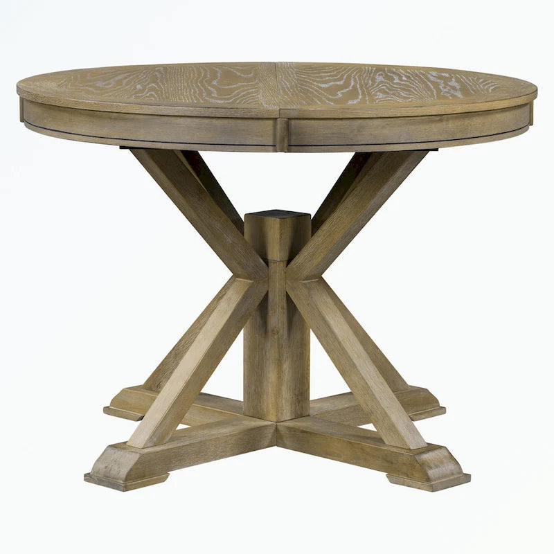 Ensemble table à manger avec table extensible et 4 chaises rembourrées