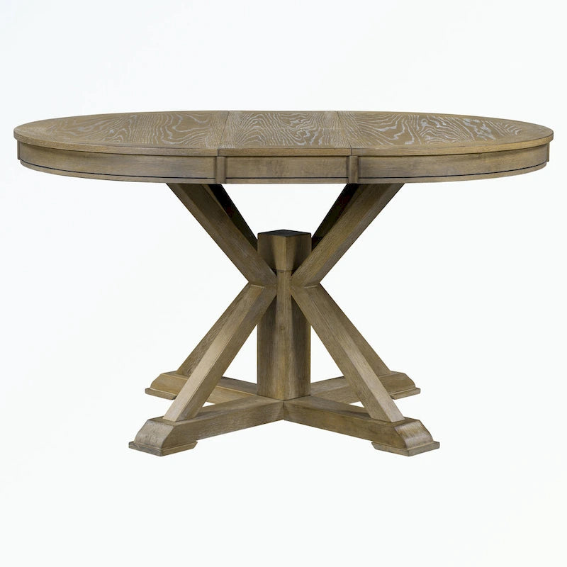 Ensemble table à manger avec table extensible et 4 chaises rembourrées