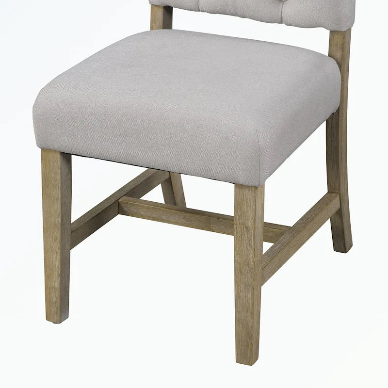 Ensemble table à manger avec table extensible et 4 chaises rembourrées