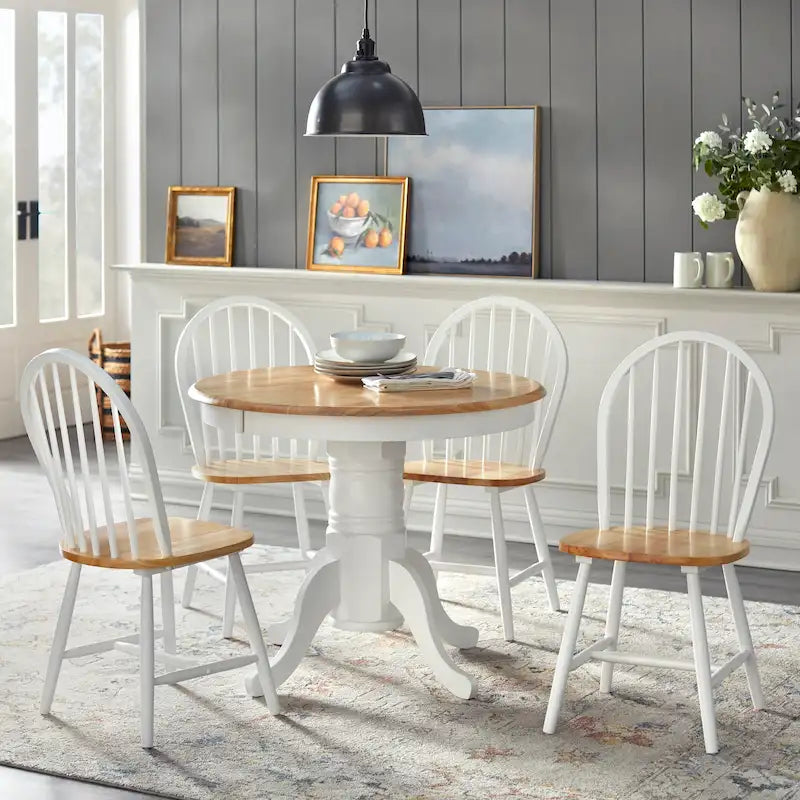 Ensemble de salle à manger 5 pièces en bois massif Lancaster par Simple Living