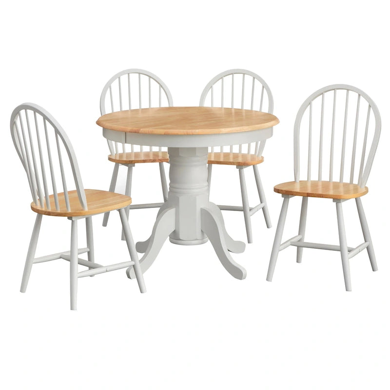 Ensemble de salle à manger 5 pièces en bois massif Lancaster par Simple Living
