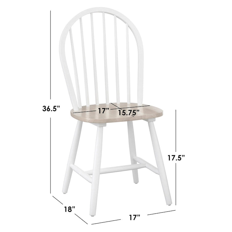 Ensemble de salle à manger 5 pièces en bois massif Lancaster par Simple Living