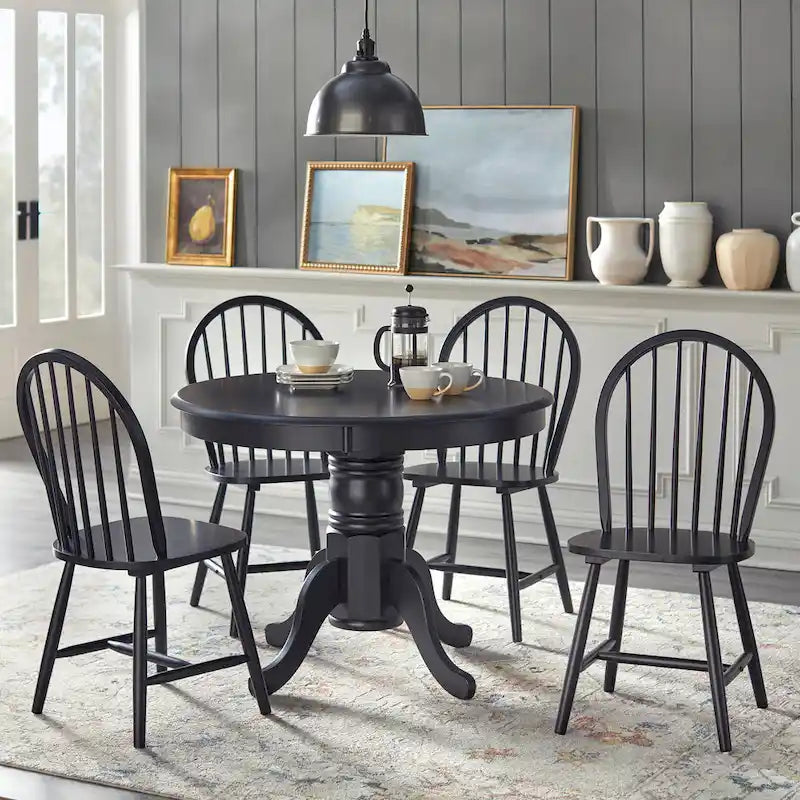 Ensemble de salle à manger 5 pièces en bois massif Lancaster par Simple Living