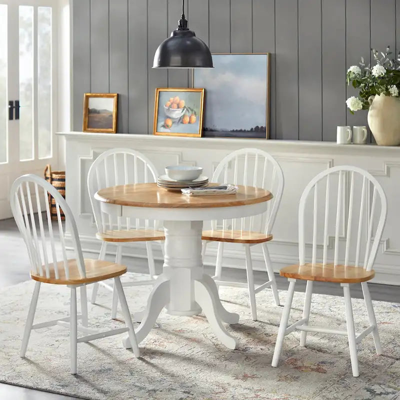 Ensemble de salle à manger 5 pièces en bois massif Lancaster par Simple Living