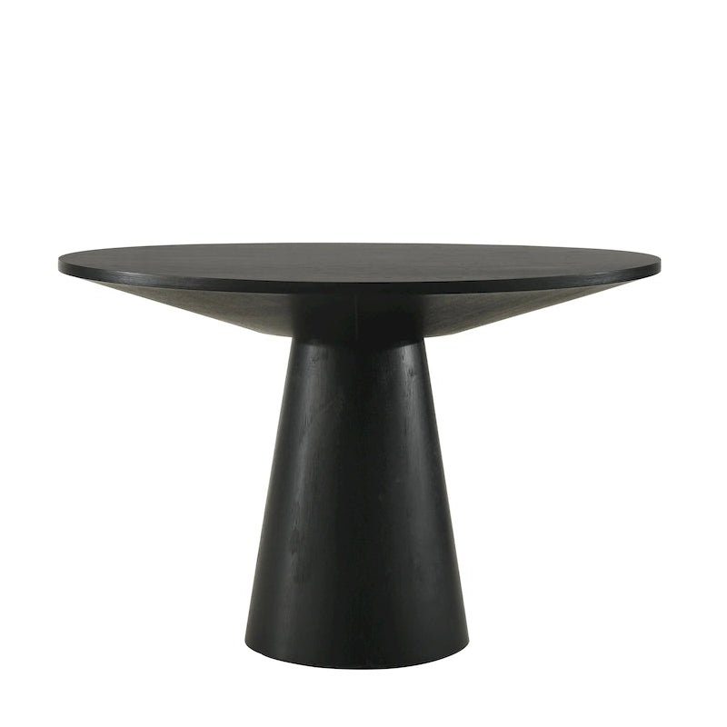 Ensemble de salle à manger contemporain Rocco de Roundhill Furniture, table ronde à pied central avec 4 chaises
