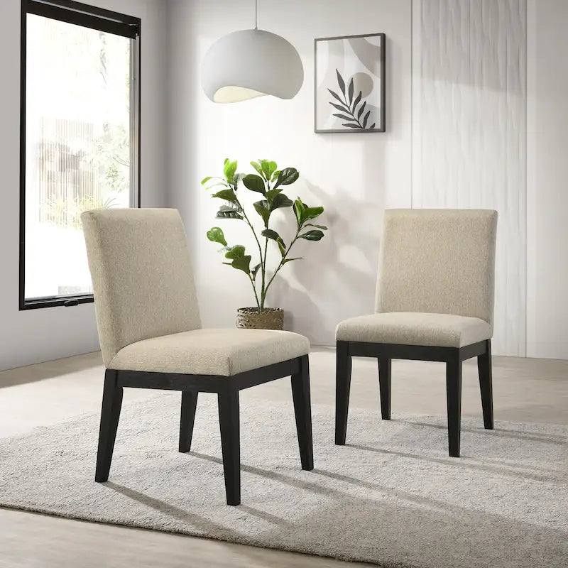 Ensemble de salle à manger contemporain Rocco de Roundhill Furniture, table ronde à pied central avec 4 chaises