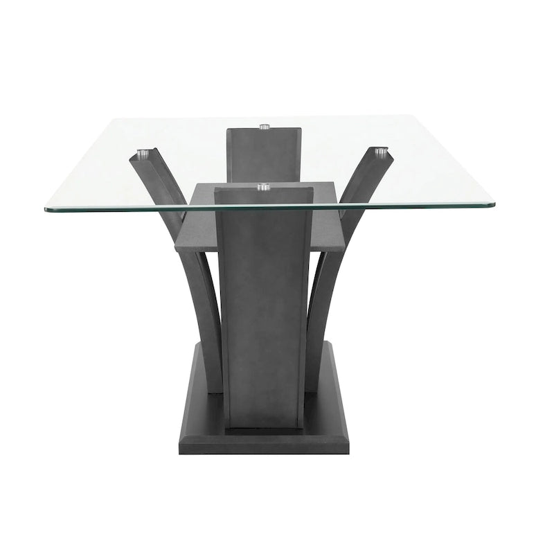 Ensemble de salle à manger moderne en verre Janna Dove