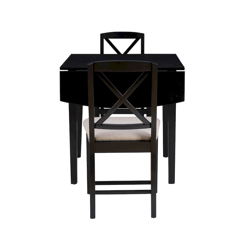 Piedmonth Rustic 3-Piece Drop Leaf Dining Set