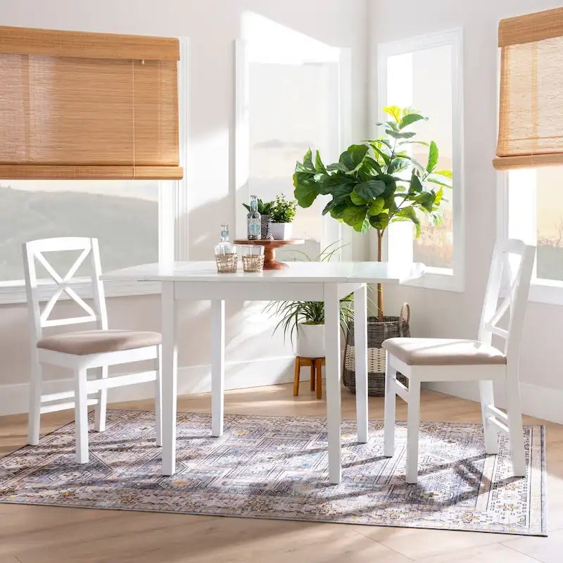 Ensemble de salle à manger Piedmonth Rustic 3 pièces avec table à rabats