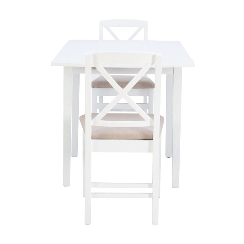Ensemble de salle à manger Piedmonth Rustic 3 pièces avec table à rabats