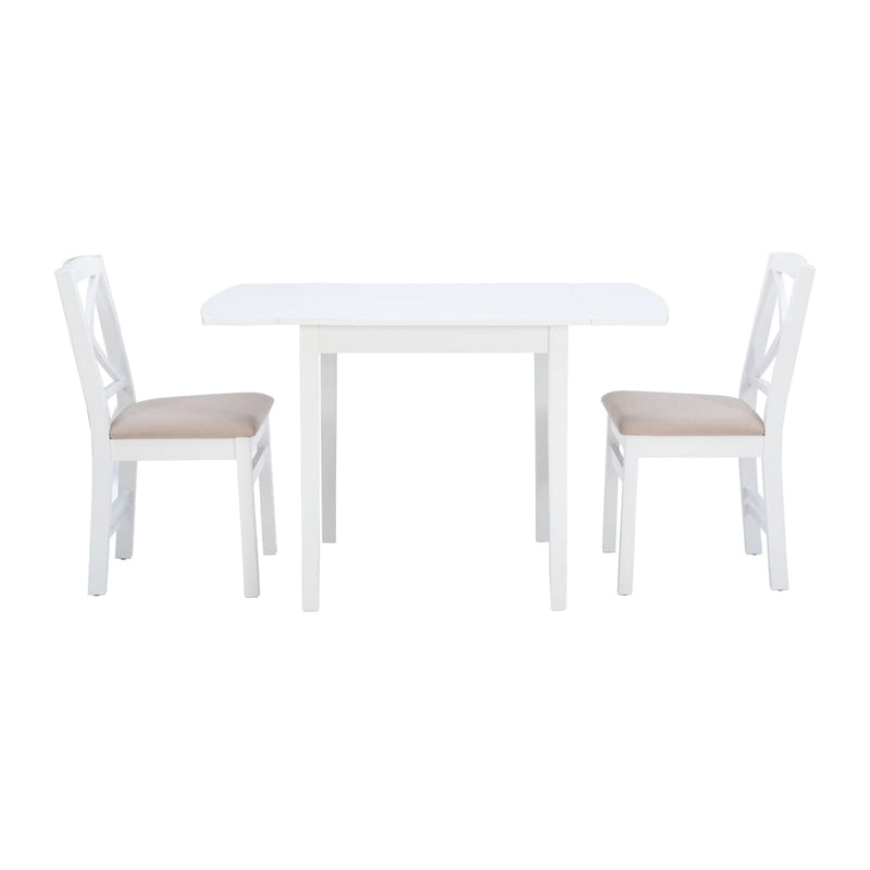Ensemble de salle à manger Piedmonth Rustic 3 pièces avec table à rabats