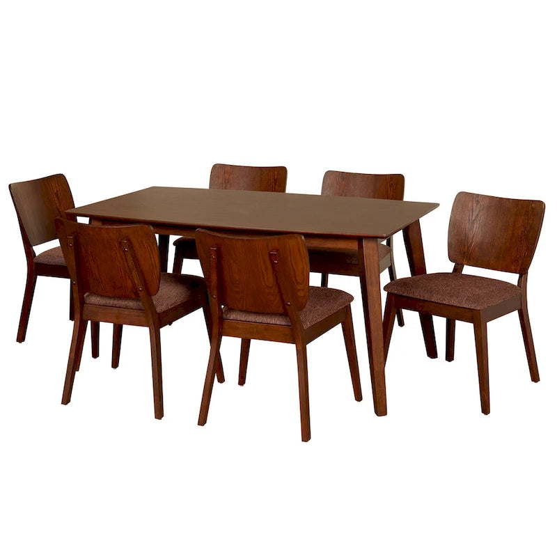 Ensemble de salle à manger 7 pièces Bernard Mid-Century Simple Living