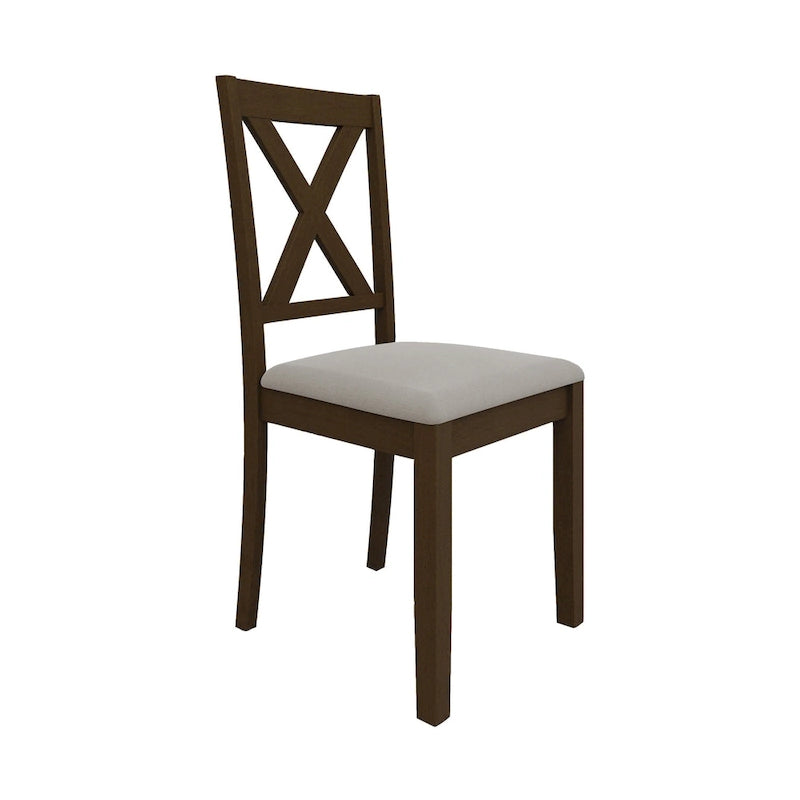 Ensemble de salle à manger en bois rustique 5 pièces CraftPorch