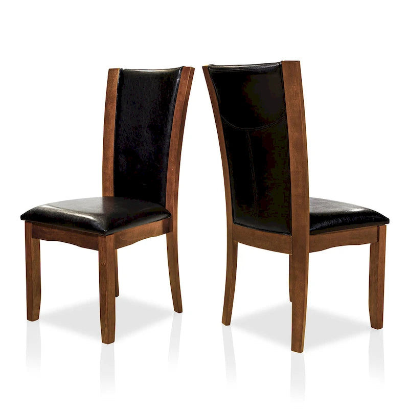 Ensemble de salle à manger 7 pièces Bind en bois massif avec étagères ouvertes par Furniture of America