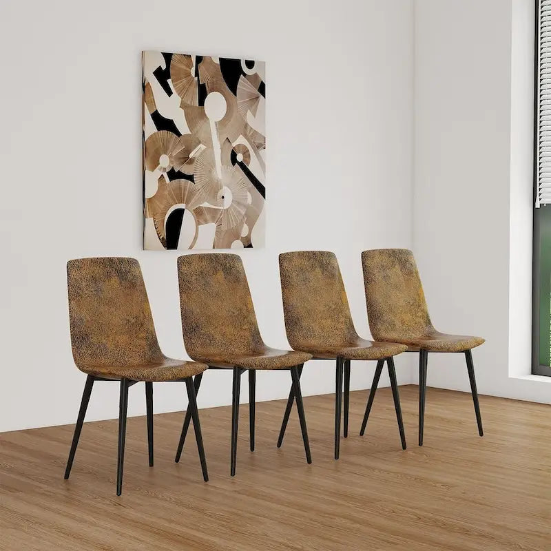 Ensemble de salle à manger 5 pièces, table ronde et 4 chaises