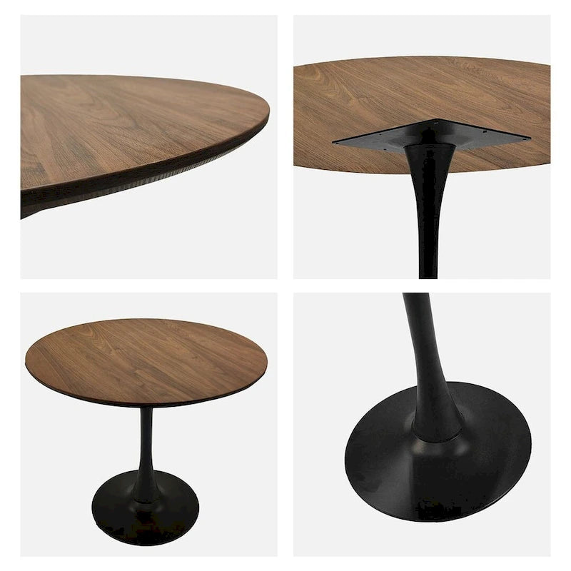 Ensemble de salle à manger 5 pièces, table ronde et 4 chaises