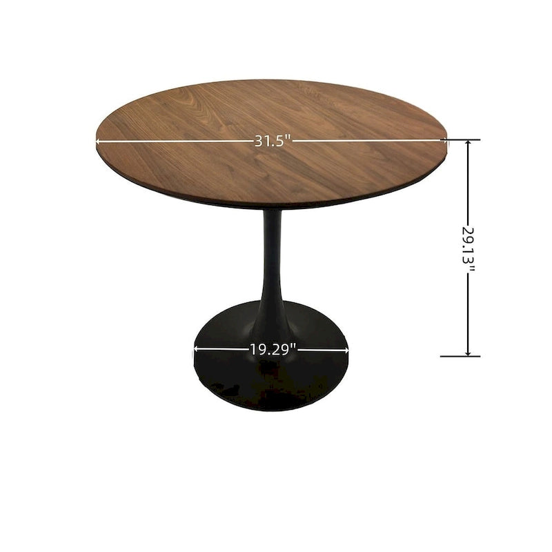 Ensemble de salle à manger 5 pièces, table ronde et 4 chaises