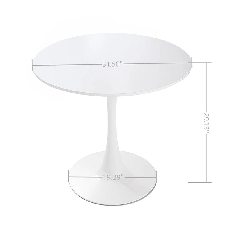 Ensemble de salle à manger 5 pièces, table ronde et 4 chaises