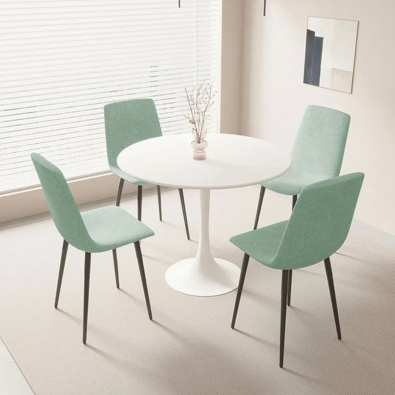 Ensemble de salle à manger 5 pièces, table ronde et 4 chaises