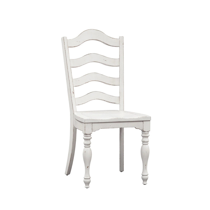Ensemble de 5 pièces en chêne cérusé Magnolia Manor avec rallonges escamotables
