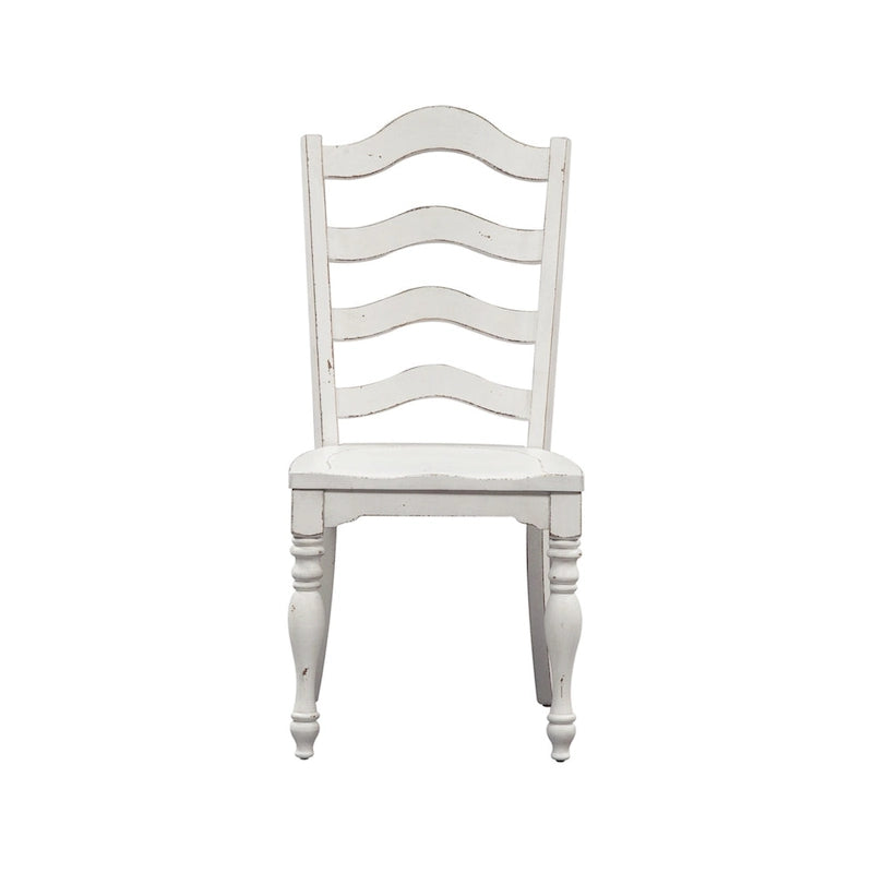 Ensemble de 5 pièces en chêne cérusé Magnolia Manor avec rallonges escamotables
