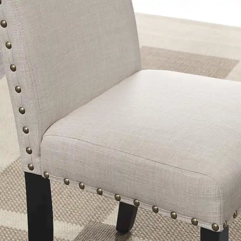 Ensemble de salle à manger Roundhill Furniture Amisos 6 pièces, table à manger à pieds épingle avec 4 chaises et banc rembourré
