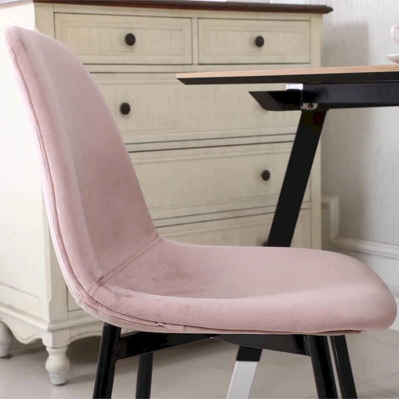 Ensemble de salle à manger contemporain 5 pièces Roundhill Furniture Lassan, table ronde blanche et 4 chaises