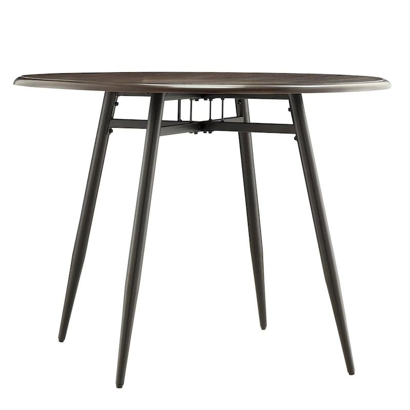 Ensemble de salle à manger moderne bicolore 5 pièces en bois Belita iNSPIRE Q Modern (milieu du siècle)