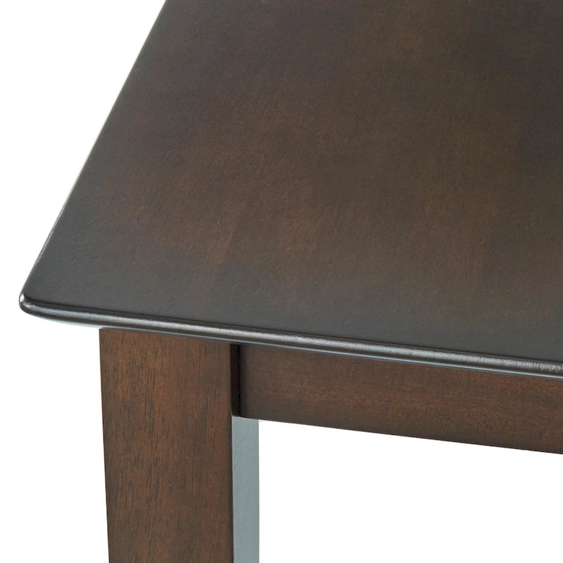 Ensemble table et chaises 5 pièces Simple Living à hauteur de comptoir avec dossier en croix