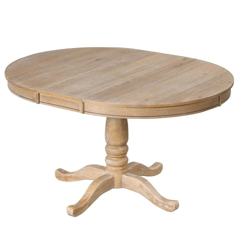 Ensemble de salle à manger extensible rond de ferme 42-54 pour 4 personnes