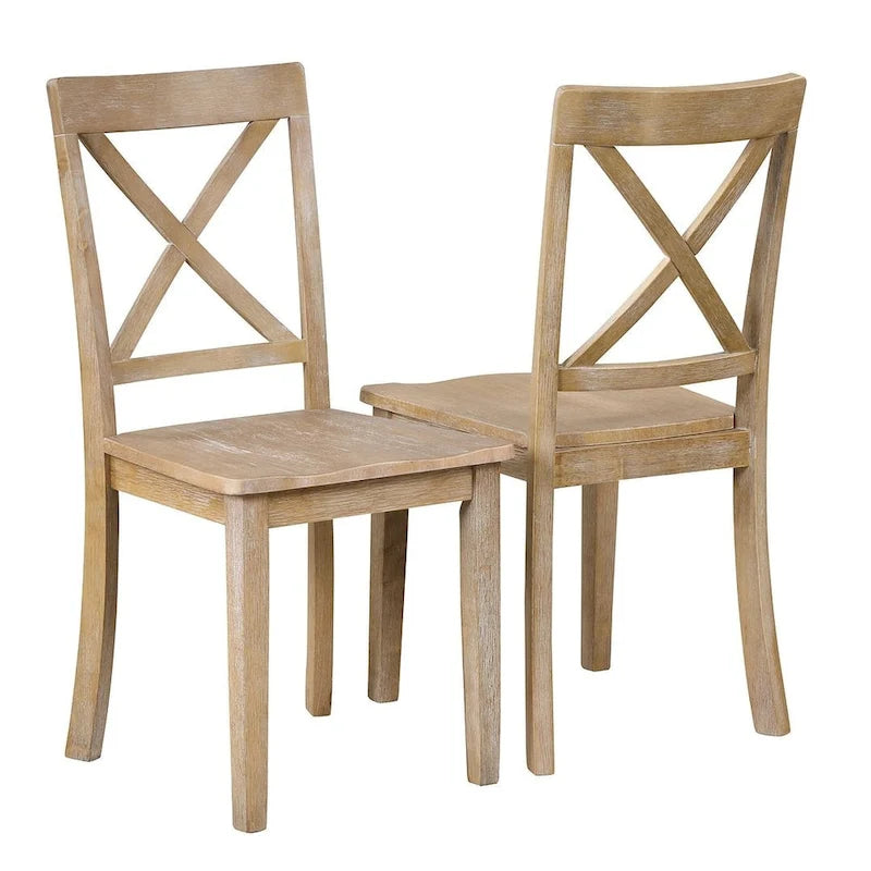 Ensemble de salle à manger extensible rond de ferme 42-54 pour 4 personnes