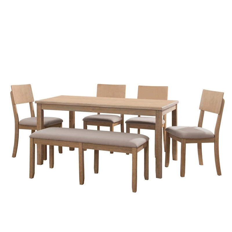 Ensemble de salle à manger Jepson Boho 6 pièces