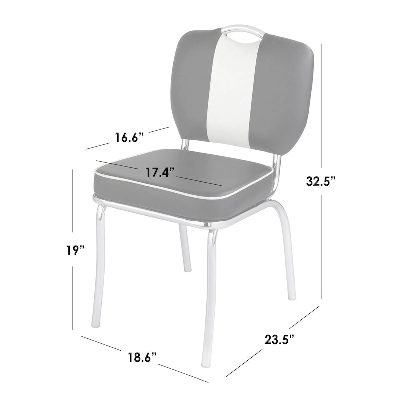 Ensemble de salle à manger rétro 5 pièces Raleigh Simple Living