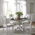 Ensemble de salle à manger 5 pièces avec table à pied central Magnolia Manor