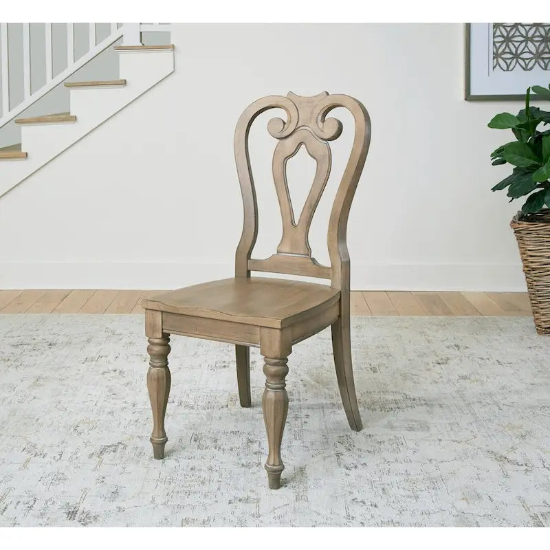 Ensemble de salle à manger 5 pièces avec table à pied central Magnolia Manor