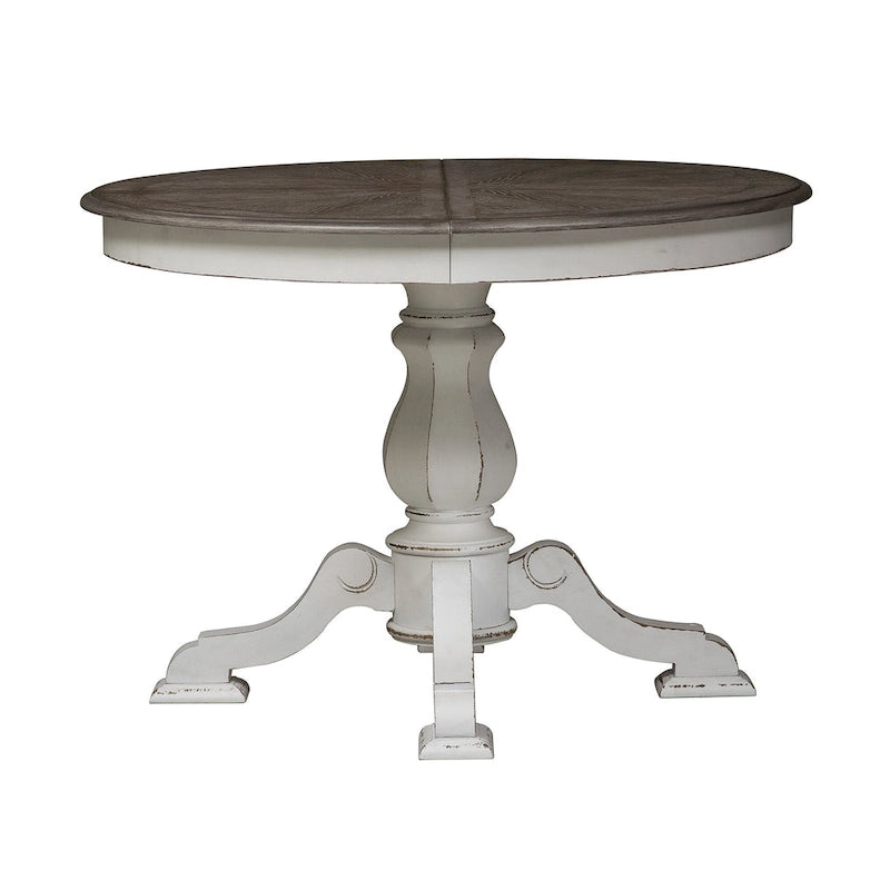 Ensemble de salle à manger 5 pièces avec table à pied central Magnolia Manor