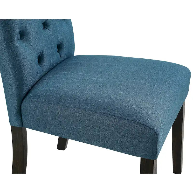 Ensemble de salle à manger 5 pièces Roundhill Furniture Nylander, table à manger à piètement croisé avec 4 chaises élégantes