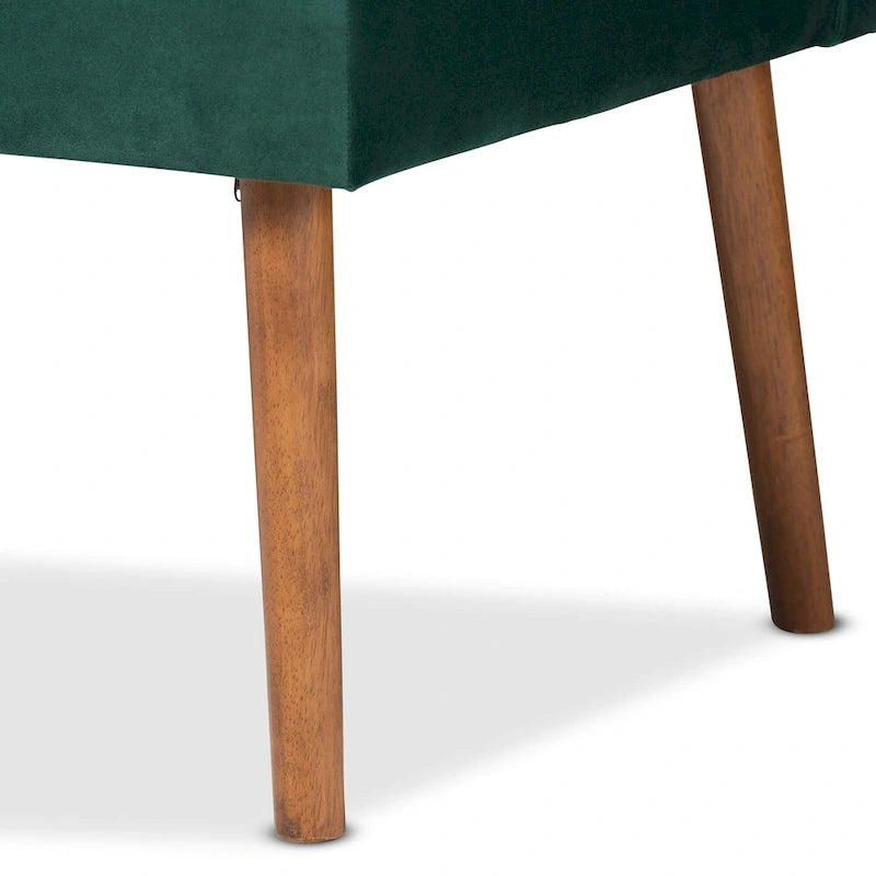 Ensemble de banquettes d'angle Alvis Mid-Century en velours (2 pièces)
