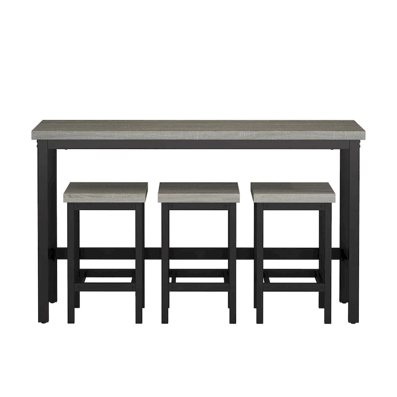 Ensemble de table à manger extra-longue hauteur comptoir