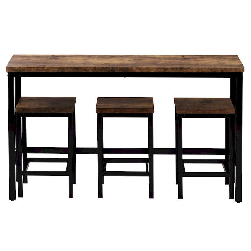 Ensemble de table à manger extra-longue hauteur comptoir