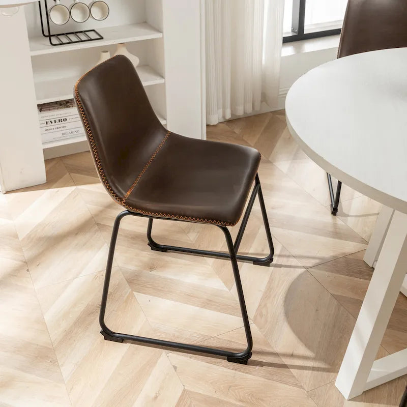 Ensemble de salle à manger rond 5 pièces Varna de Roundhill Furniture, table à manger à tréteaux avec 4 chaises