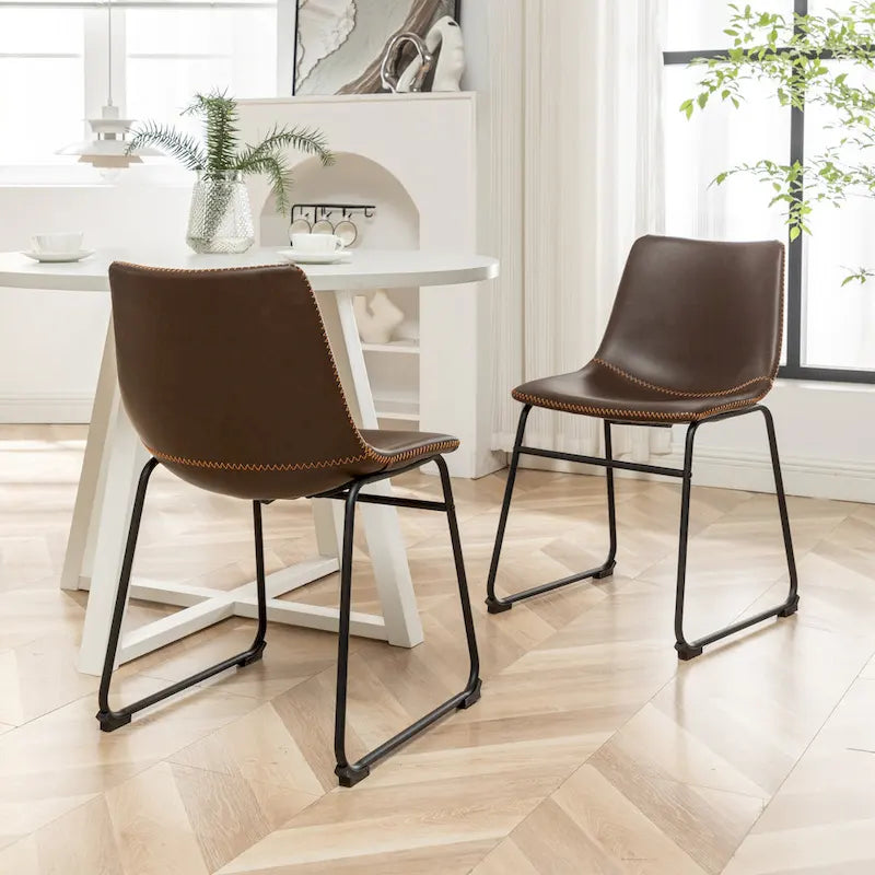 Ensemble de salle à manger rond 5 pièces Varna de Roundhill Furniture, table à manger à tréteaux avec 4 chaises
