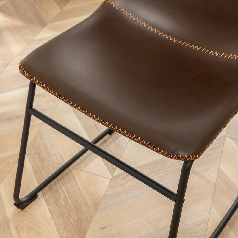 Ensemble de salle à manger rond 5 pièces Varna de Roundhill Furniture, table à manger à tréteaux avec 4 chaises