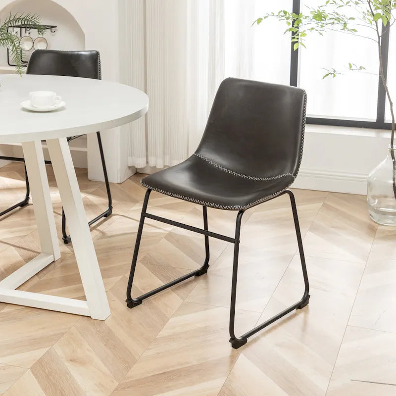 Ensemble de salle à manger rond 5 pièces Varna de Roundhill Furniture, table à manger à tréteaux avec 4 chaises
