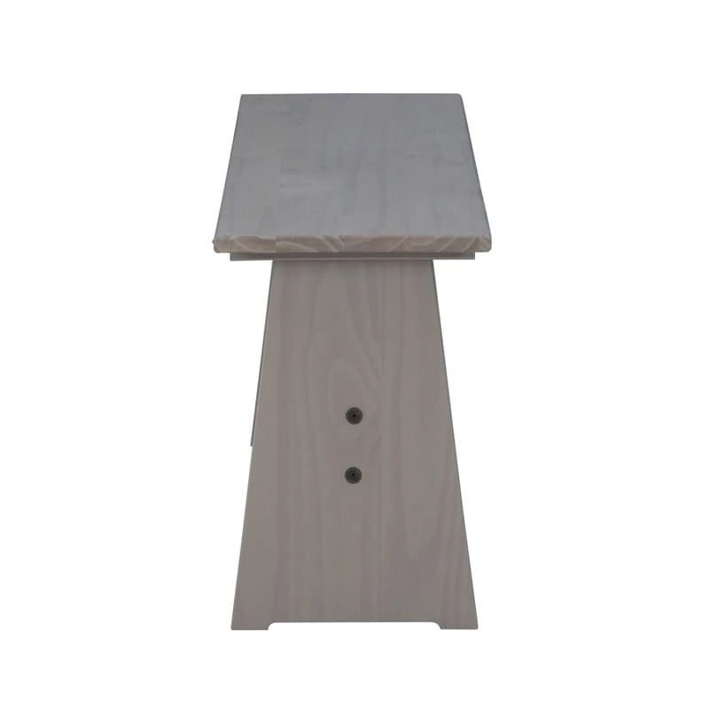 Ensemble de salle à manger d'angle en bois massif Wendell