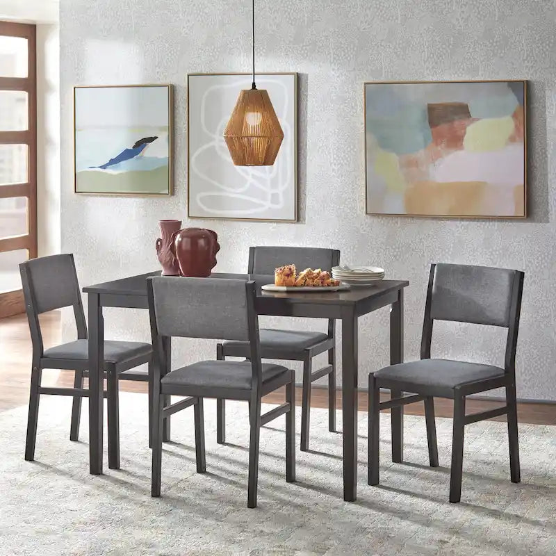 Ensemble de salle à manger 5 pièces en bois massif Jules de Simple Living