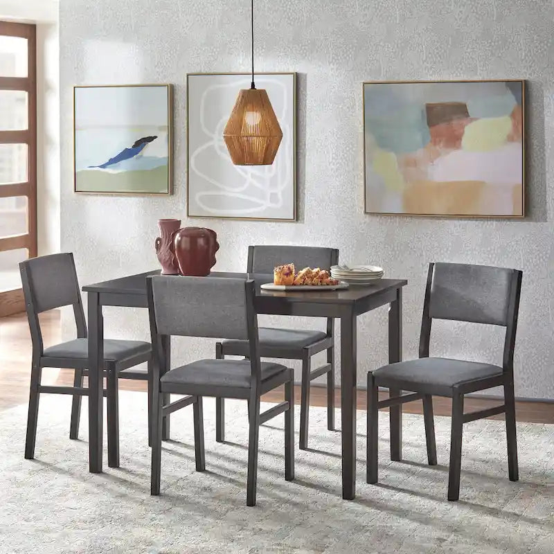 Ensemble de salle à manger 5 pièces en bois massif Jules de Simple Living