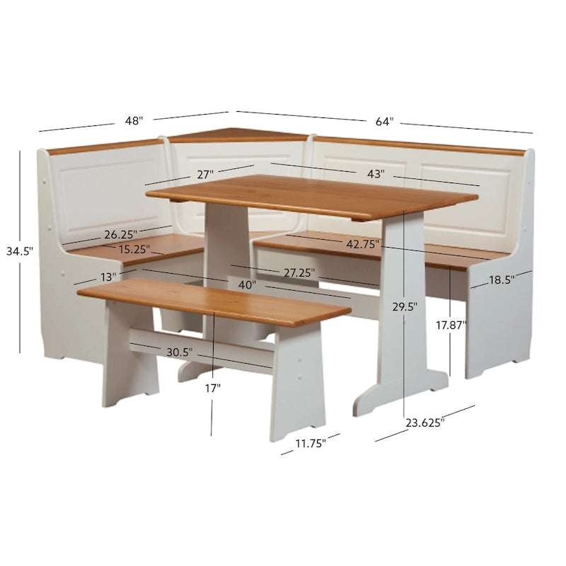 Coin repas de ferme en bois Middlecreek
